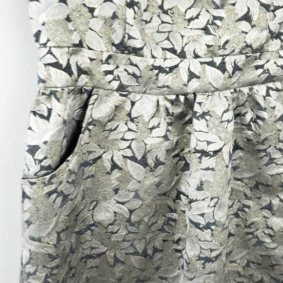 Skies are Blue Gold Black Holiday Dress Sleeveless - Picture 4 of 7